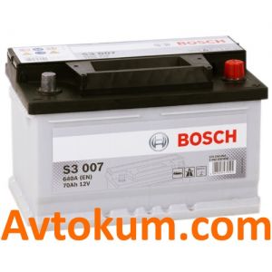 Купить авто аккумулятор Bosch s3 6СТ-70 R+ Н Евро:   Киев, Украина