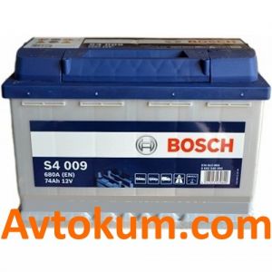 Купить авто аккумулятор Bosch s4 6СТ- 74 L+:  Киев, Украина