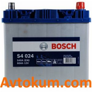 Купить авто аккумулятор Bosch s4 6СТ-60 R+ Евро:   Киев, Украина