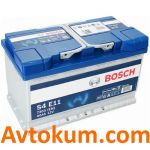 Акумулятор Bosch EFB 6СТ-80 R+ 0092S4E110