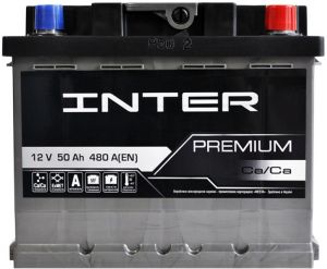 Купить авто аккумулятор INTER PREMIUM 50 R+  Киев, Украина