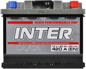 Купить авто аккумулятор INTER Standart 50 R+  Киев, Украина