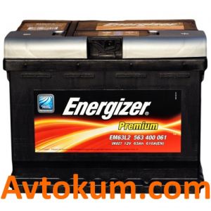 Купить авто аккумулятор  Energizer Premium 63 R+ EM63L3  Киев, Украина