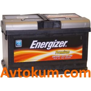 Купить авто аккумулятор  Energizer Premium 72 R+ EM72LB  Киев, Украина