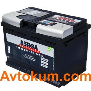 Купить авто аккумулятор  Berga 77 R+ Киев, Украина