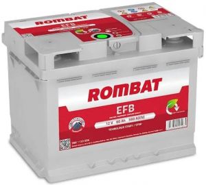 Купить авто аккумулятор Rombat 6СТ-60 R+ EFB Stop & Go  Киев, Украина
