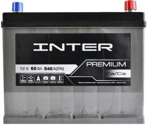 Купить авто аккумулятор INTER PREMIUM 6CT-60 R+ Азия  Киев, Украина