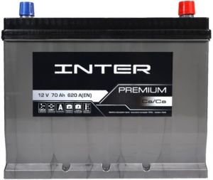 Купить авто аккумулятор INTER PREMIUM 6CT-70 R+ Азия  Киев, Украина