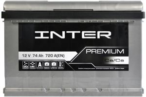 Купить авто аккумулятор INTER PREMIUM 74 R+  Киев, Украина