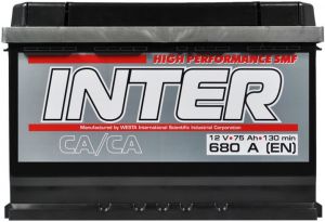 Купить авто аккумулятор INTER Standart 75 L+  Киев, Украина