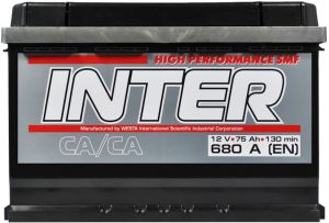 Купить авто аккумулятор INTER Standart 75 R+  Киев, Украина