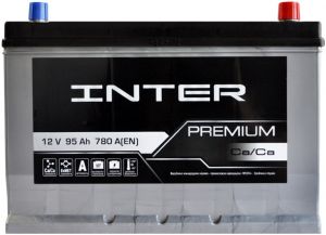 Купить авто аккумулятор INTER PREMIUM 6CT-95 R+ Азия  Киев, Украина