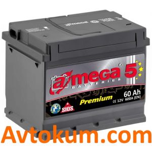 Купить авто аккумулятор   A-mega  6СТ-60-А3 L+ Киев, Украина