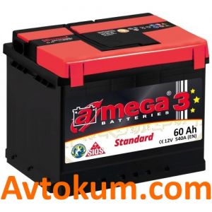 Купить авто аккумулятор   A-mega Standart 6СТ-60-А3 L+ Киев, Украина