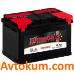 Аккумулятор A-mega Standart 6СТ-74-А3E R+ 