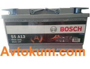 Купить авто аккумулятор Bosch AGM 6СТ-95 R+ Евро  Киев, Украина