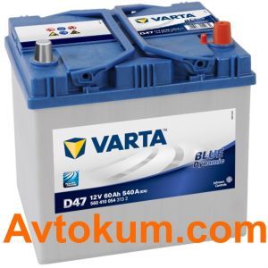 Купить авто аккумулятор Varta Blue Dynamic D47. 60 АЧ R+ Киев, Украина