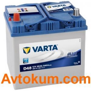 Купить авто аккумулятор Varta Blue Dynamic D48. 60 АЧ L+ Киев, Украина