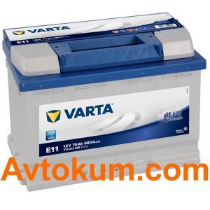 Купить авто аккумулятор Varta Blue Dynamic E11. 74 АЧ R+ Киев, Украина