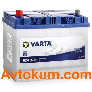 Купить авто аккумулятор Varta Blue Dynamic E24. 70 АЧ L+ Киев, Украина