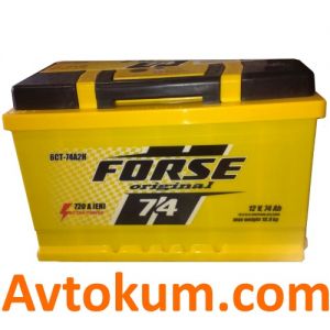 Купить авто аккумулятор Forse Original 6СТ- 74 R+ Киев, Украина