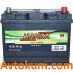 Аккумулятор Hanza Gold asia 6СТ-70-А3E R+