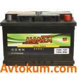 Аккумулятор Hanza Gold 6СТ-74-А3E R+