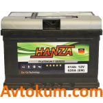 Аккумулятор Hanza Platinum 6СТ-61-А3E R+