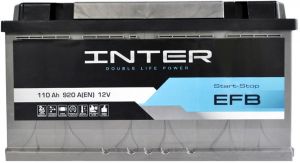 Купить авто аккумулятор INTER  EFB 110 R+  Киев, Украина
