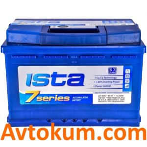 Купить авто аккумулятор Иста 7 Series 6CT-80R+ Киев, Украина