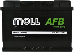 Купить авто аккумулятор Moll AFB 76 R+ Start-Stop  Киев, Украина