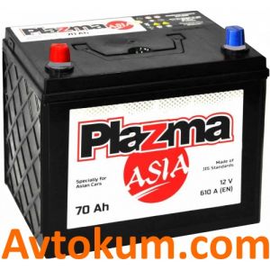 Купить авто аккумулятор Plazma Asia 6CT-70L+ Киев, Украина