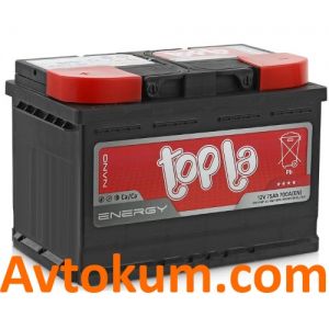 Купить авто аккумулятор Topla Energy 6СТ-75-А3 L+ Киев, Украина