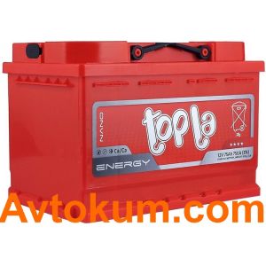 Купить авто аккумулятор Topla Energy 6СТ-75-А3E R+ Киев, Украина