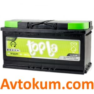 Купить авто аккумулятор Topla Top AGM Stop & Go 6СТ-95-А3E R+ Киев, Украина