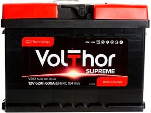 Купить авто аккумулятор Volthor Supreme 62 R+ низ Киев, Украина