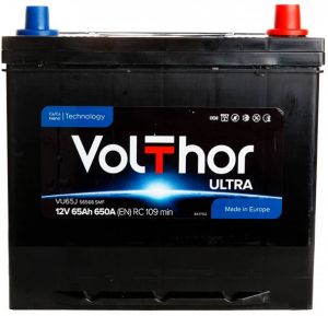 Купить авто аккумулятор Volthor 6СТ-65 R+ Jis Ultra Киев, Украина