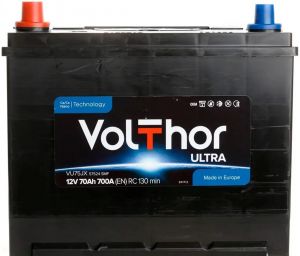 Купить авто аккумулятор Volthor 6СТ-70 L+ Jis Ultra Киев, Украина