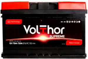 Купить авто аккумулятор Volthor Supreme 75 R+ низ Киев, Украина