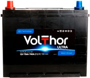 Купить авто аккумулятор Volthor 6СТ-75 L+ Jis Ultra Киев, Украина