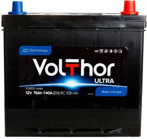 Купить авто аккумулятор Volthor 6СТ-75 R+ Jis Ultra Киев, Украина
