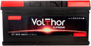 Купить авто аккумулятор Volthor 6СТ-100 R+ Supreme Киев, Украина