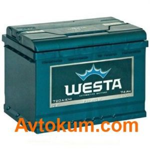 Купить авто аккумулятор Westa Premium 6CT-74 L+ Киев, Украина