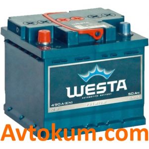 Купить авто аккумулятор Westa Premium 6CT-50 L+ Киев, Украина