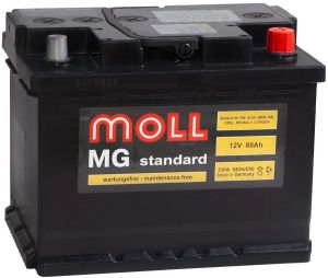 Купить авто аккумулятор Moll X-Tra 6СТ-60 R+ Евро  Киев, Украина