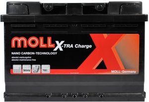 Купить авто аккумулятор Moll X-Tra 6СТ-74 R+ Евро  Киев, Украина