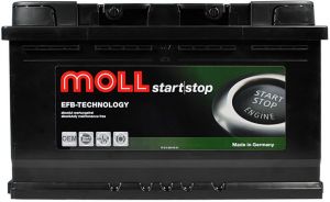 Купить авто аккумулятор Moll EFB 75 R+ Start-Stop низ  Киев, Украина