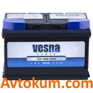 Купить авто аккумулятор Vesna Power 6CT-73 R+ Киев, Украина