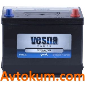 Купить авто аккумулятор Vesna Power asia 6CT-70 R+ Киев, Украина
