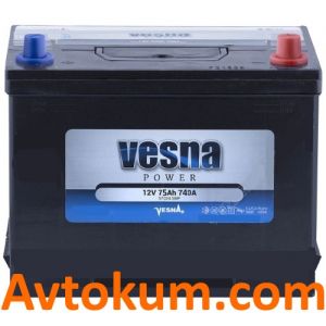 Купить авто аккумулятор Vesna Power asia 6CT-75 R+ Киев, Украина